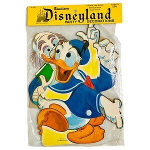 Disneyland Party Decoration Donald Daisy Ludwig Dennison Vintage Die NOS Sealed